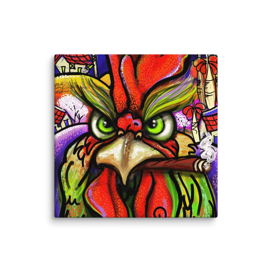 Whimsical Rooster Canvas Art product image (1)