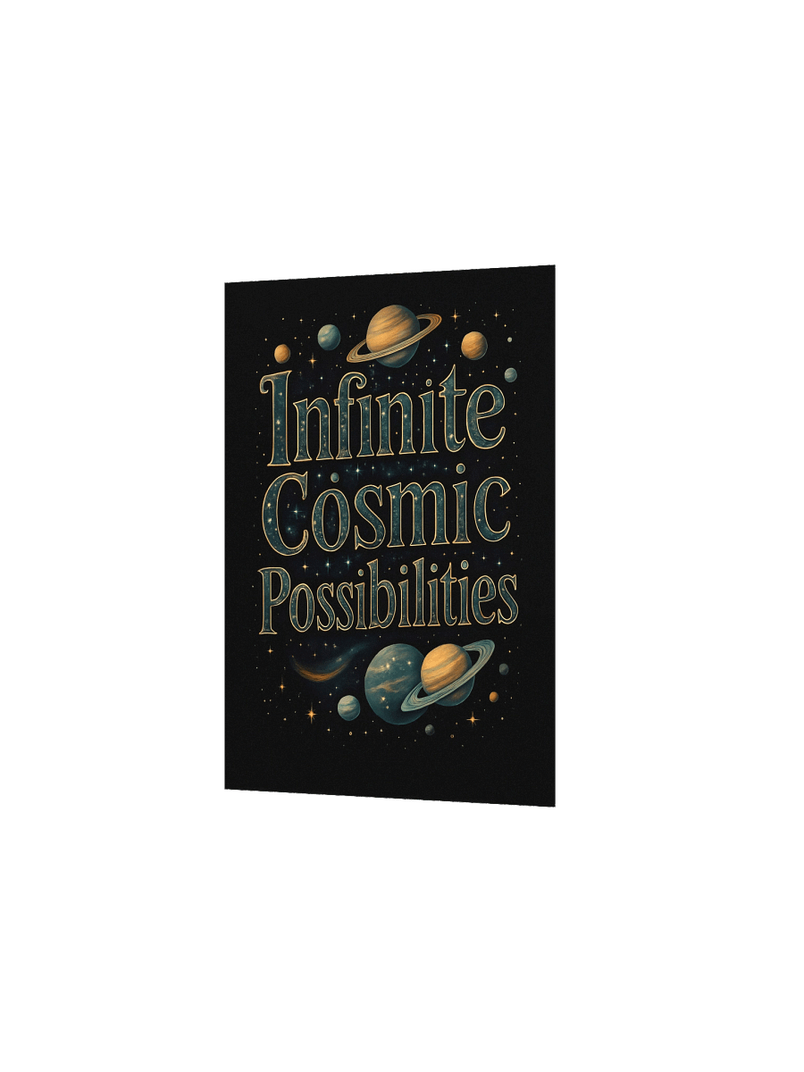 Infinite Cosmic Possibilities Cosmic Green Poster product image (4)