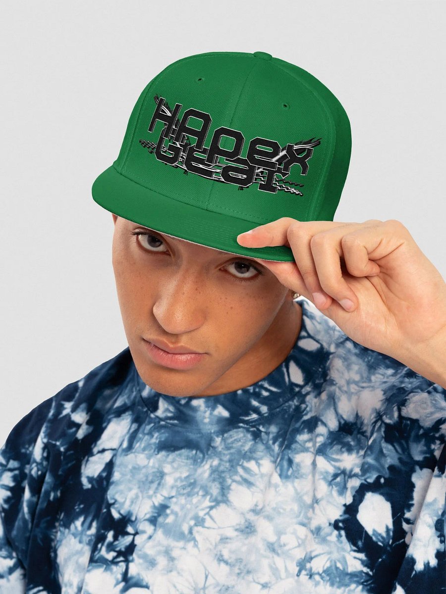 Wool Blend Snapback Cap - Embroidery - Black HApex Gear White Logo Cap product image (5)