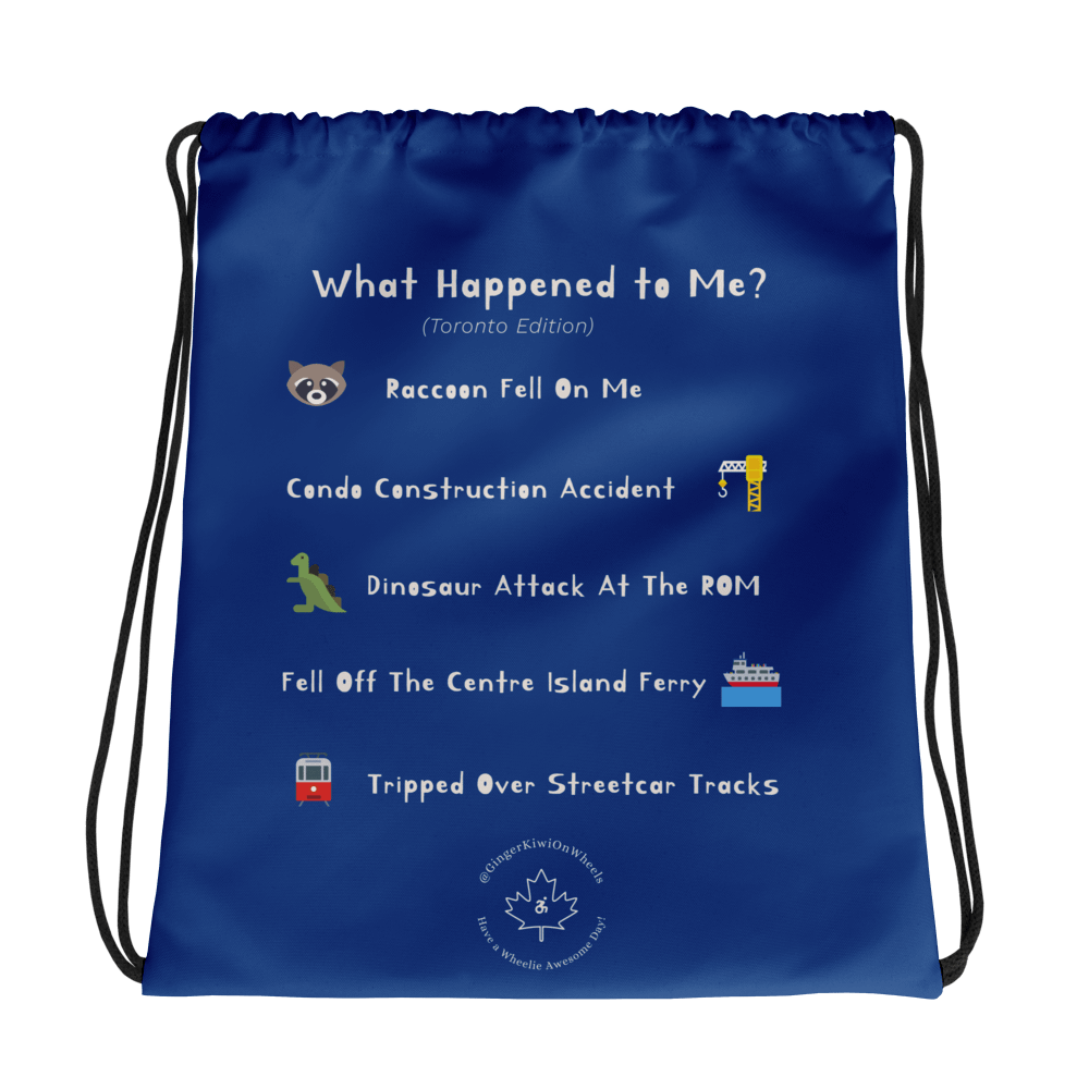 WHAT HAPPENED TO ME ? (Toronto Edition): String Backpack, TiLite Sapphire Blue product image (1)