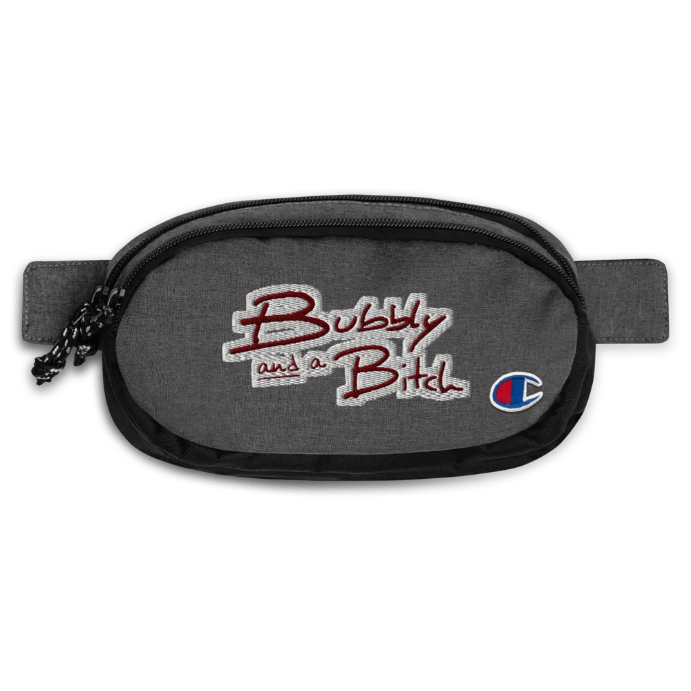 Bubbly and a B*tch (maroon bubble design) champion fanny pack product image (1)