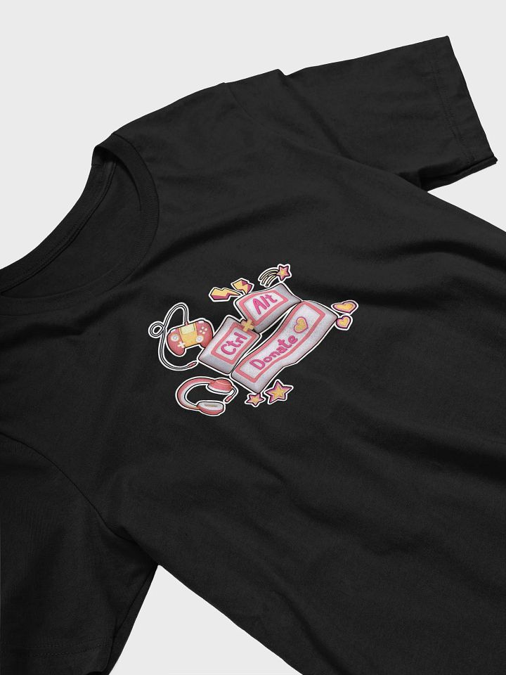 CTRL ALT Donate 2025 - Team Tee (Peach/Pink Logo) product image (1)
