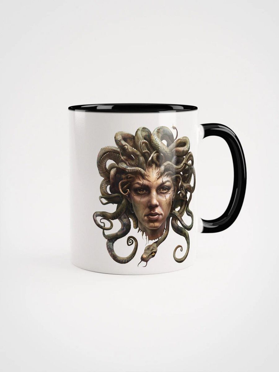 Medusa - The Gorgon - Ceramic Mug with Black Color Inside product image (2)