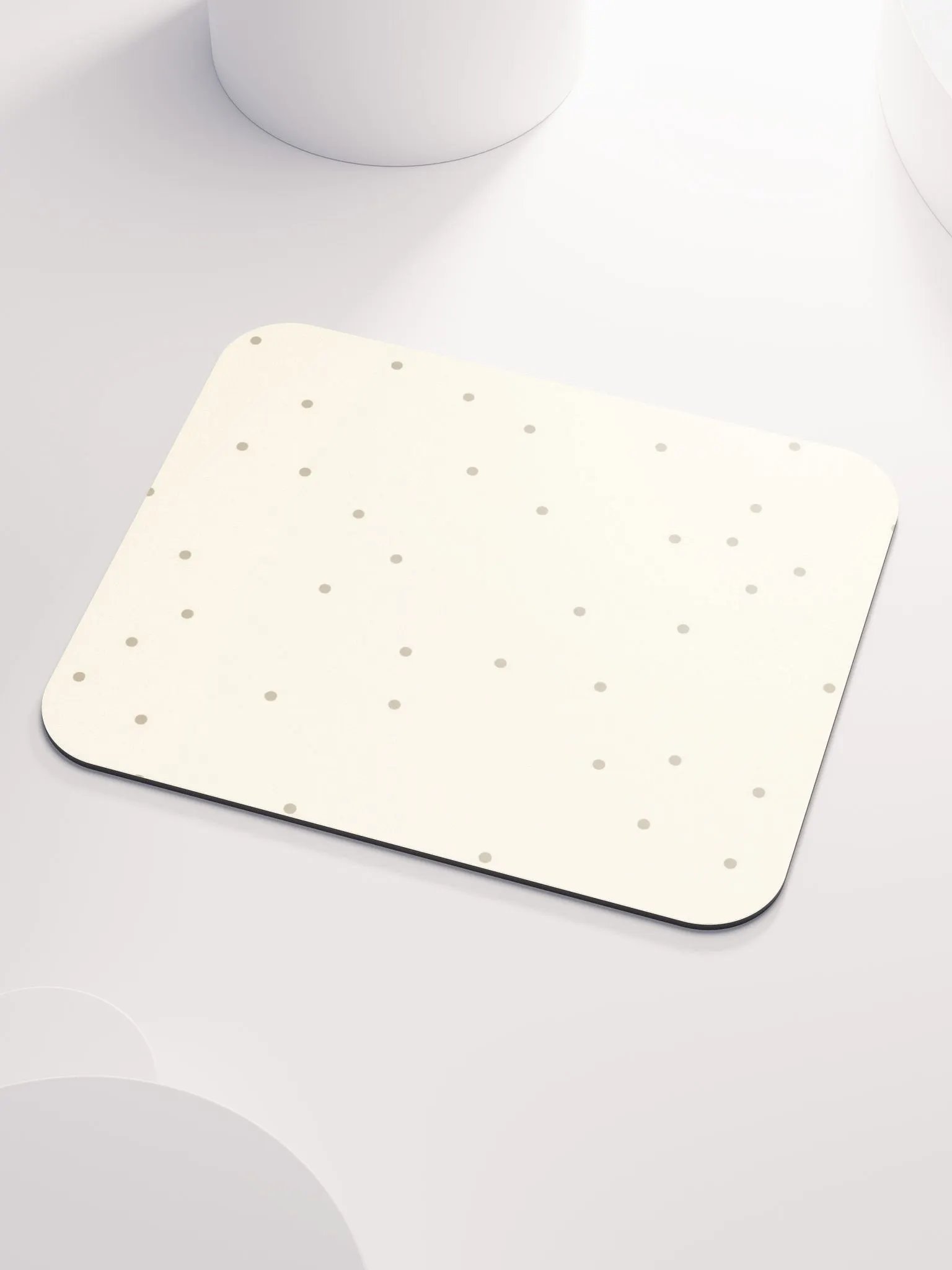 Beige Dot Bliss Mouse Pad product image (3)