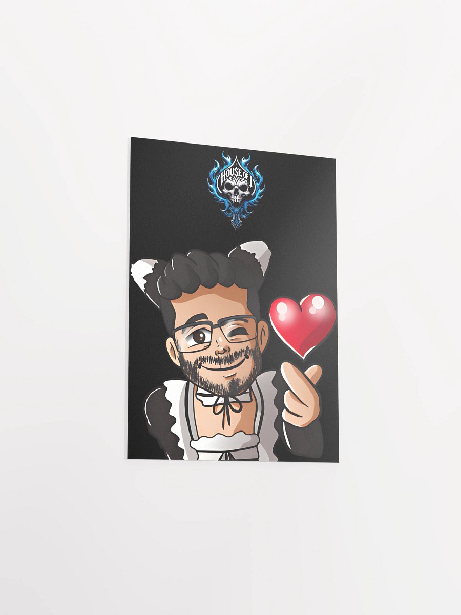 "Maid J " Heart Poster (Dark) product image (3)