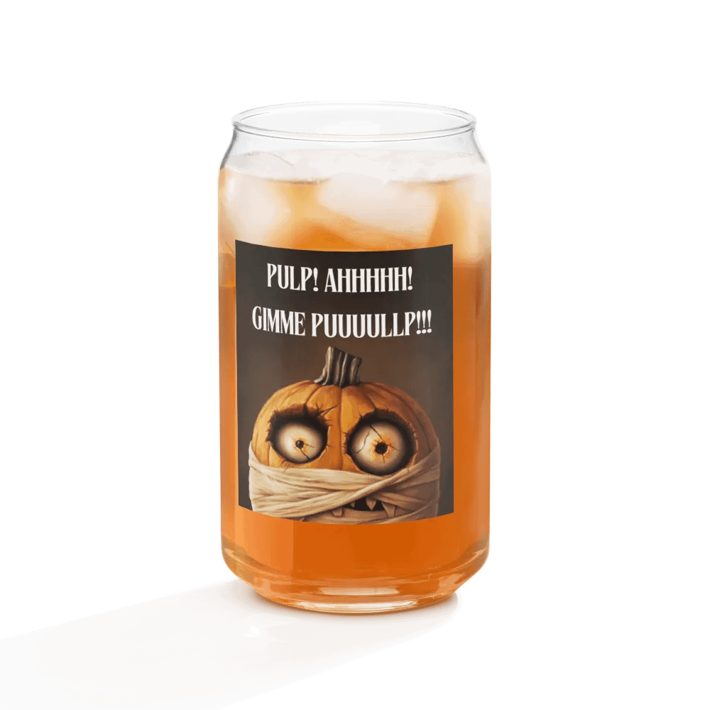 Zombie Mummy Pumpkin Can-Shaped Glass product image (5)