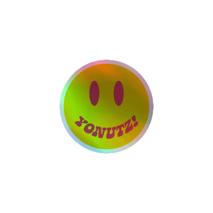 Yonutz! Smiley Holo Sticker product image (1)
