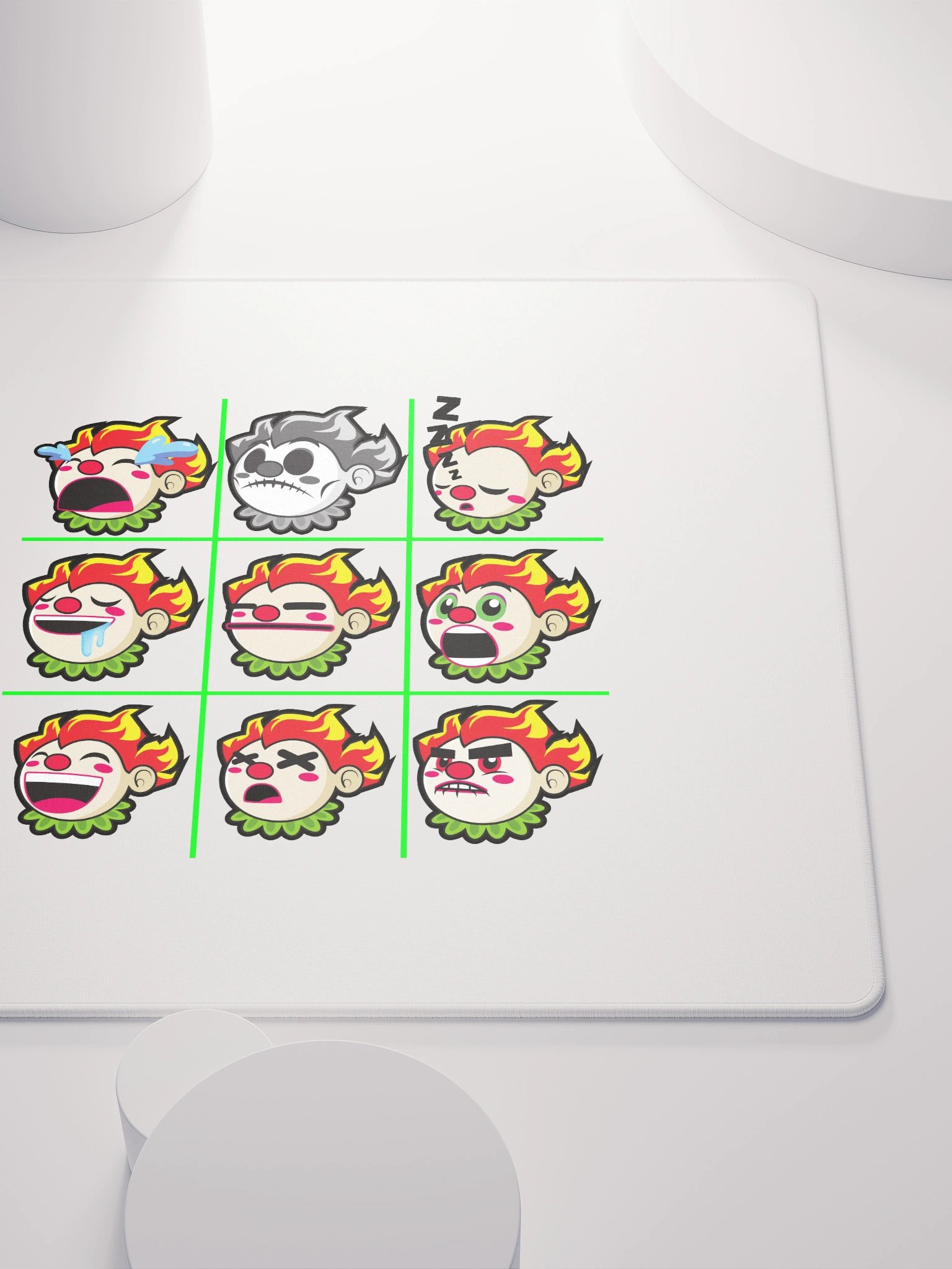 Faces of Crab Clown Gaming Mouse Pad product image (5)