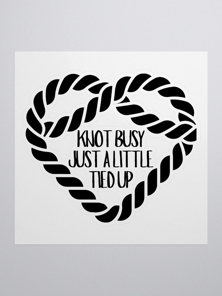 Knot Busy Vinyl Sticker product image (1)