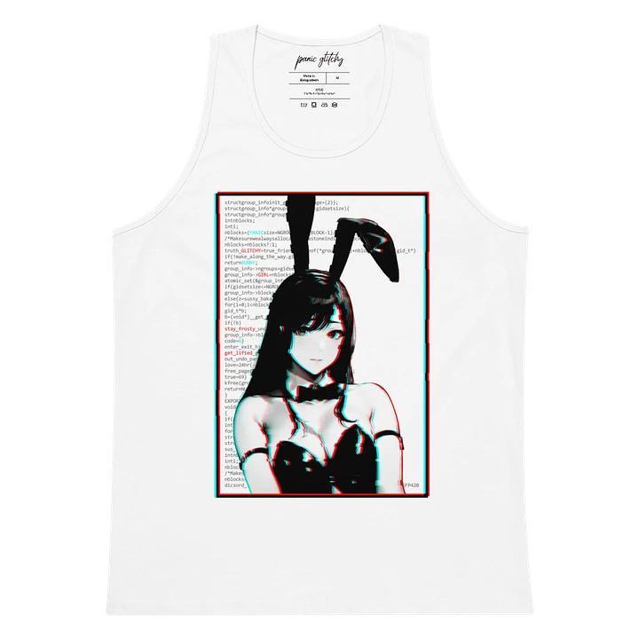 Panic Glitchy Bunny Girl Tank product image (1)