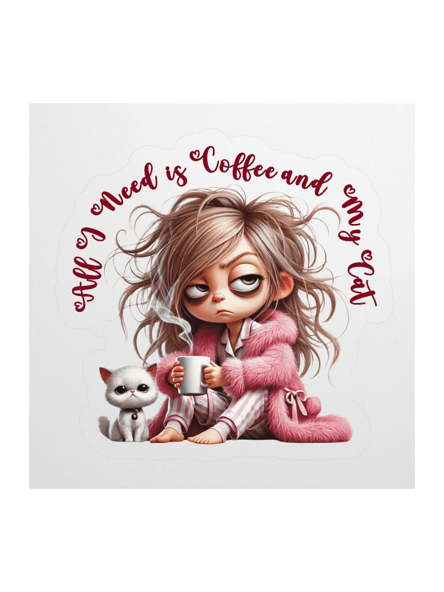 Coffee and Cat Cartoon Stickers product image (2)