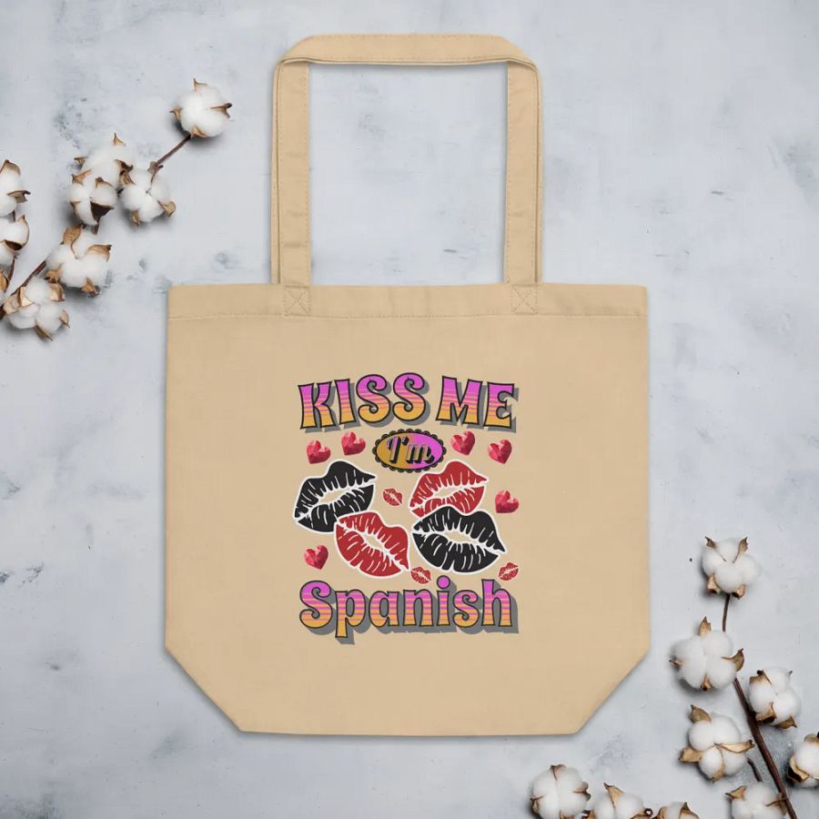 Kiss Me Im Spanish Eco-Friendly Tote Bag product image (3)