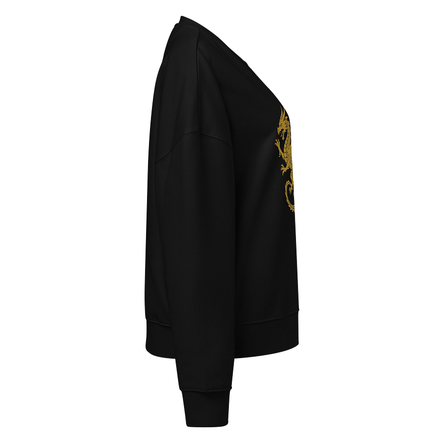 🟡 100% Organic Cotton - Gold Dragon – Royal Flame Sigil Sweater product image (9)