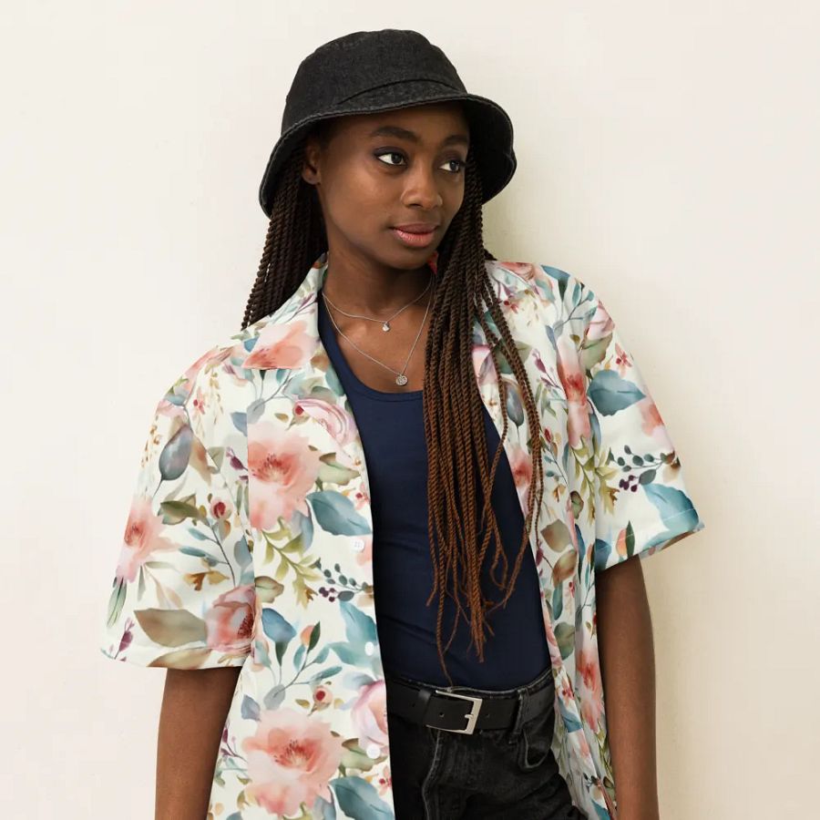 PINK ROSES HAWAII SHIRT product image (5)