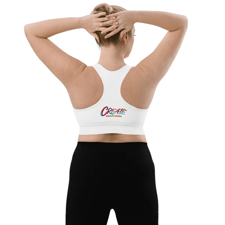 Energize Born to Dance Her Silhouette Padded Workout Sports Bra product image (7)