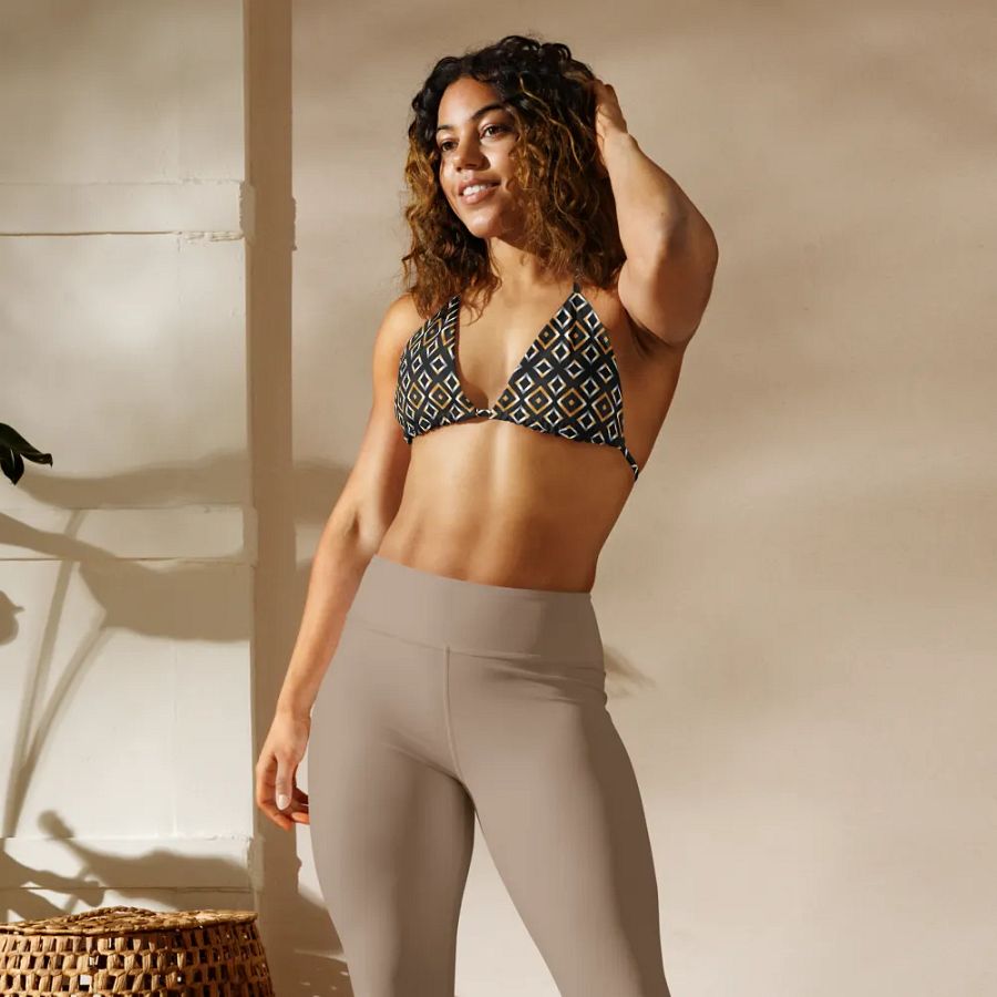 Geometric Gold Fusion Bikini Top product image (5)