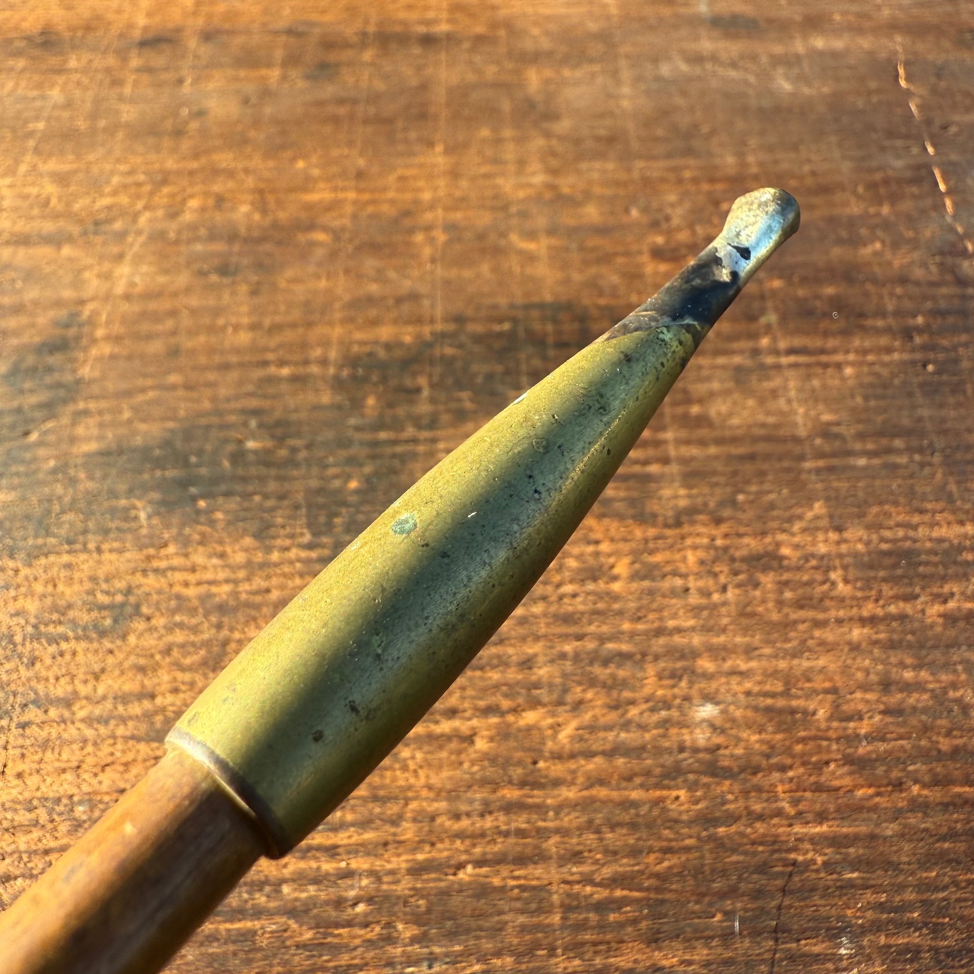 🎎 Japanese Kiseru Smoking Pipe – Early Showa Era with Burned Bowl and Bonus Bowl Head – Japan Antique Roadshow product image (4)