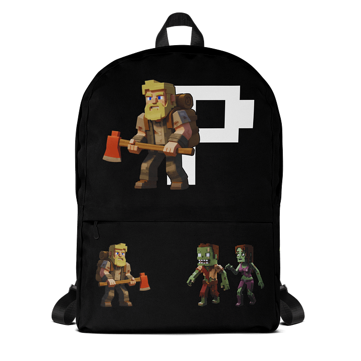 Patient PixelZ All-Over Print Backpack (Black) product image (1)