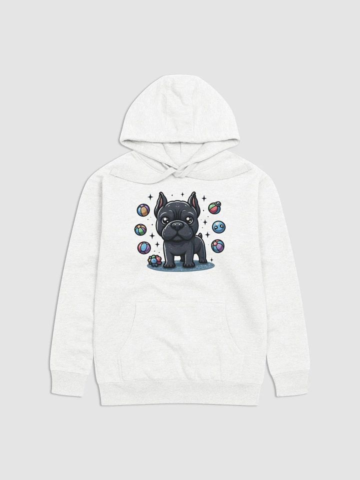 Cozy Black Cane Corso with Balls Hoodie – Perfect for Playful Dog Lovers product image (25)