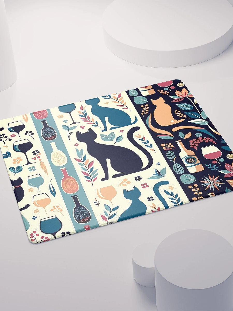 Gaming Mouse Pad: Cats and Wine product image (8)