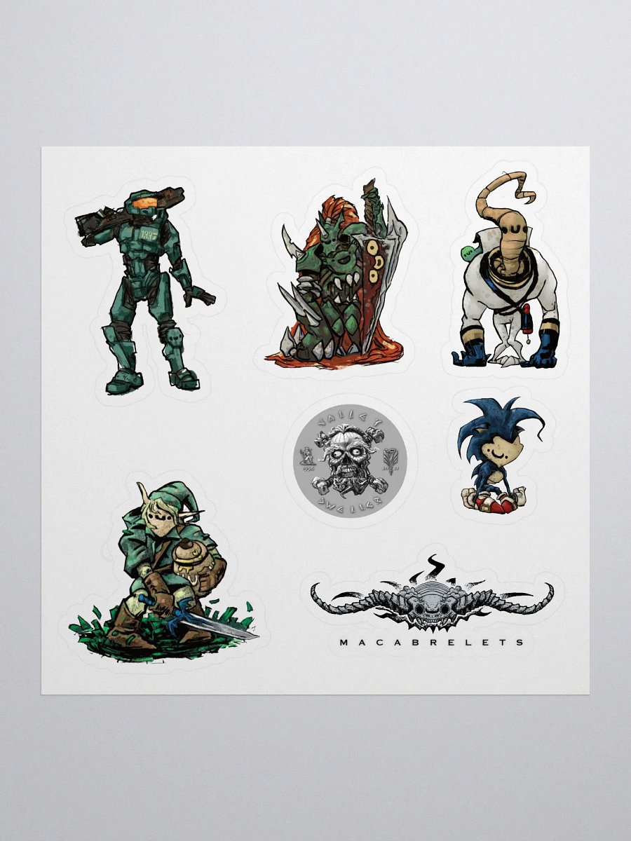 Macabrelets Vidjits Series 1 sticker sheet product image (1)