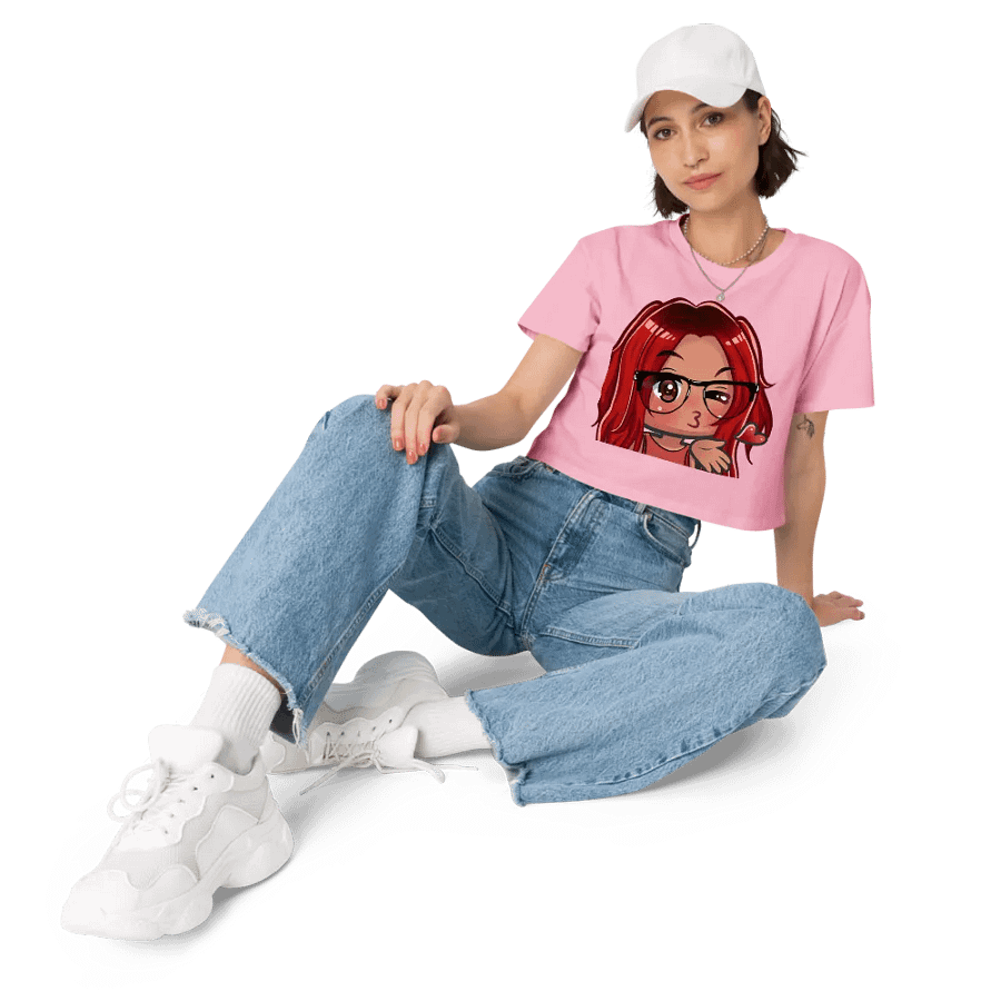 Pink Kissy Face Crop top product image (11)