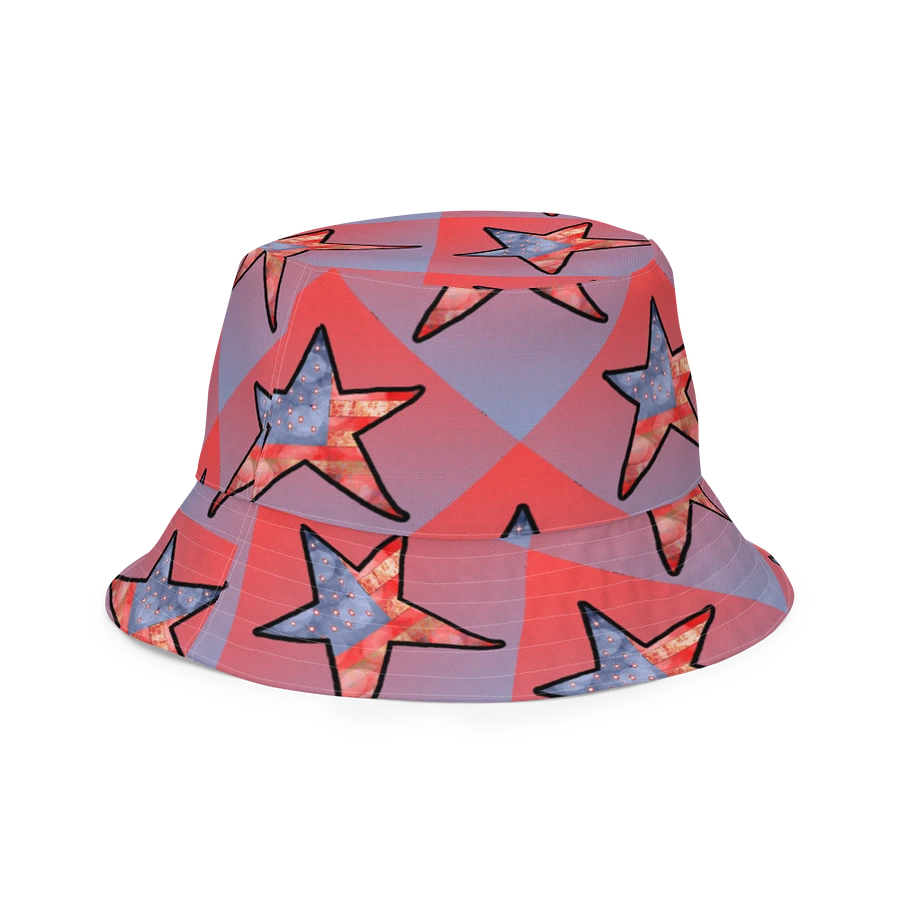 American Flag and Stars Bucket Hat product image (11)