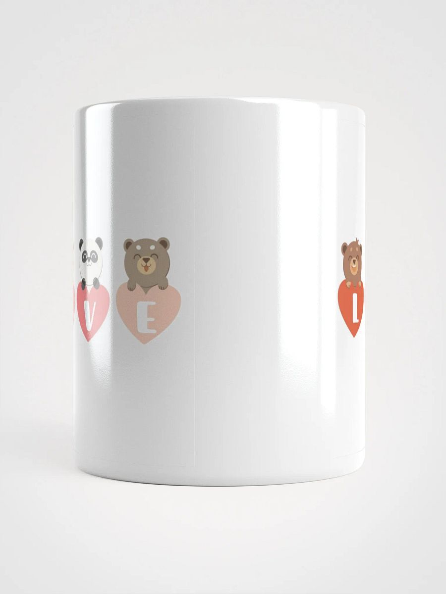 White Glossy Mug Cute Bears product image (5)