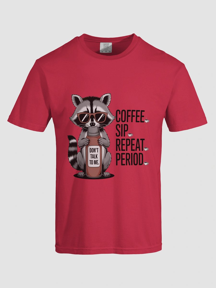 Sassy Raccoon Coffee Lover T-Shirt product image (64)