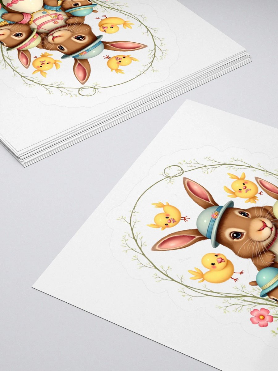 Whimsical Easter Bunny Sticker Set product image (10)