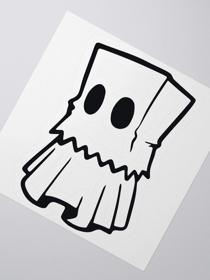 Bagged Ghost Sticker Decal product image (2)