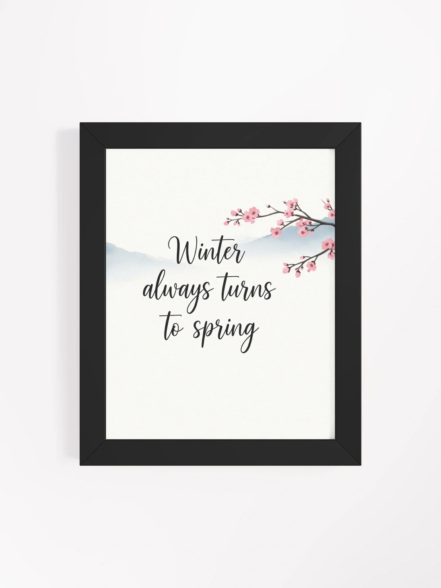 Nichiren Buddhism "Winter Always Turns to Spring" Framed Art product image (4)