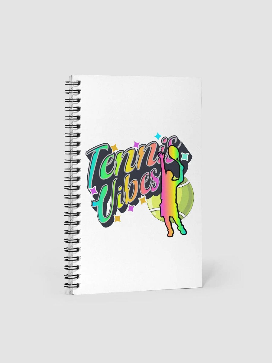 Tennis Vibes Male Neon Spiral Notebook product image (1)