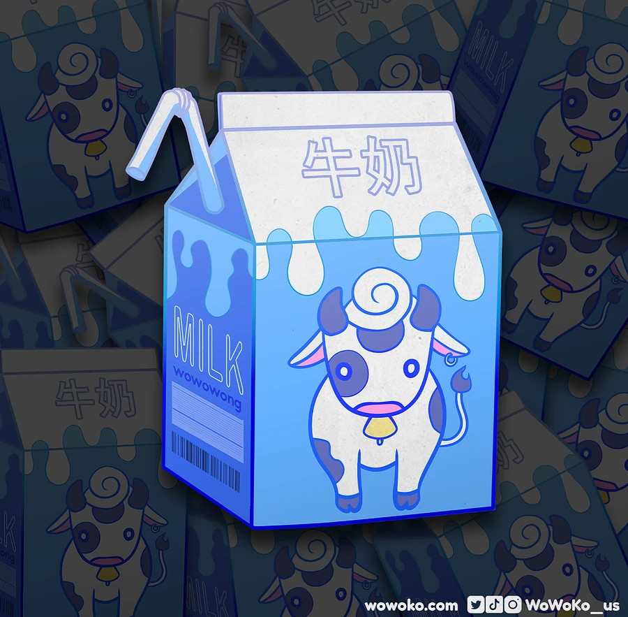 Zodiac Drink - Cow Milk - Sticker product image (3)