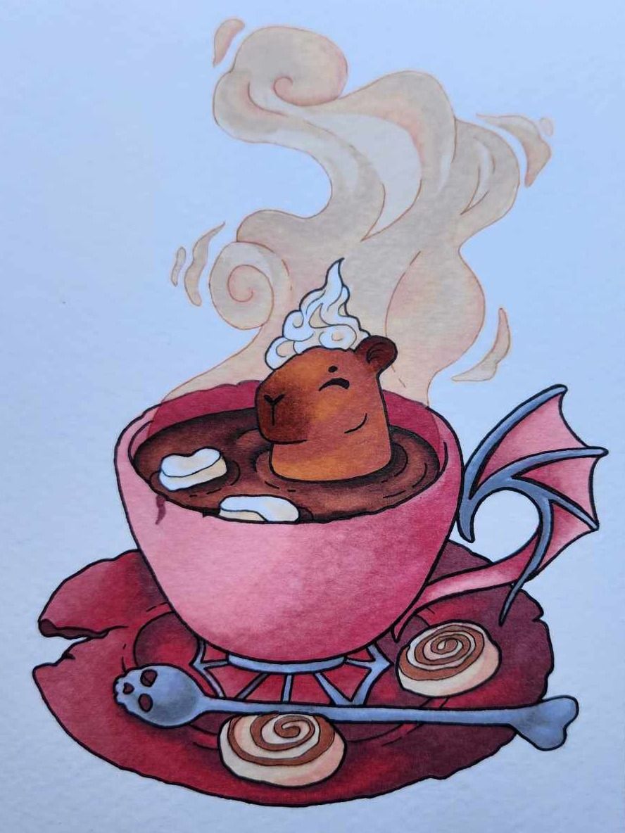 Dessin original Noël Capybara product image (1)