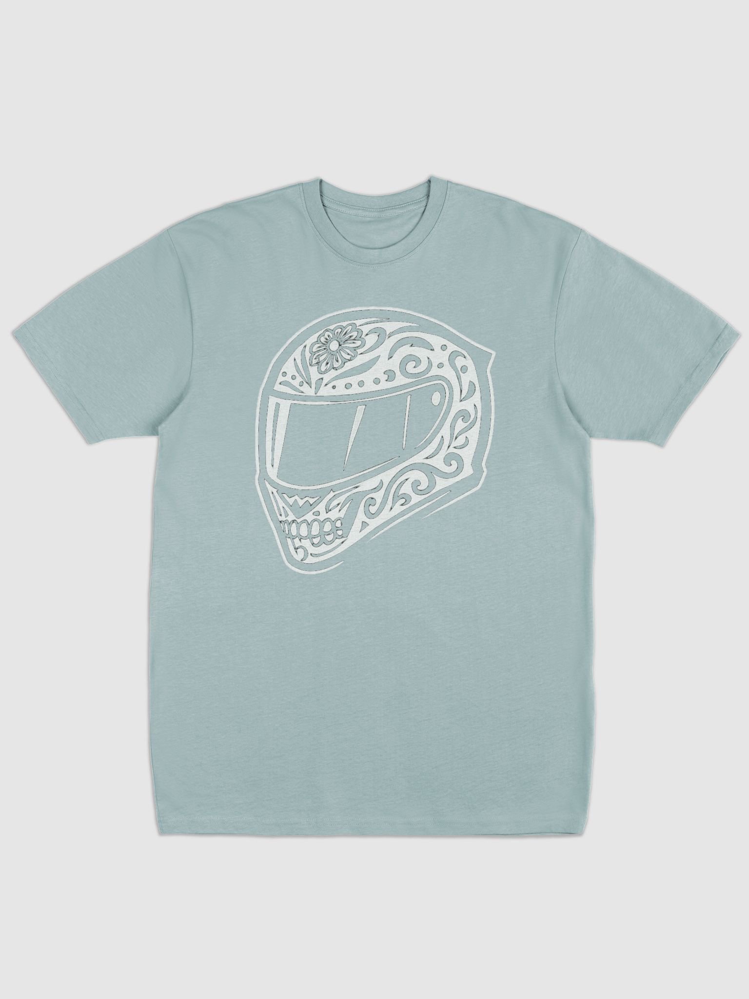 Mr. MotoLoco "SkullLid" Outline Heavyweight Tee product image (5)