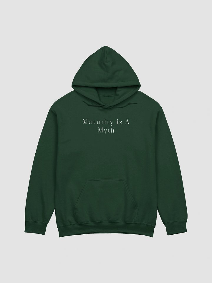 Maturity Is A Myth Forest Green Cursed Hoodie product image (1)