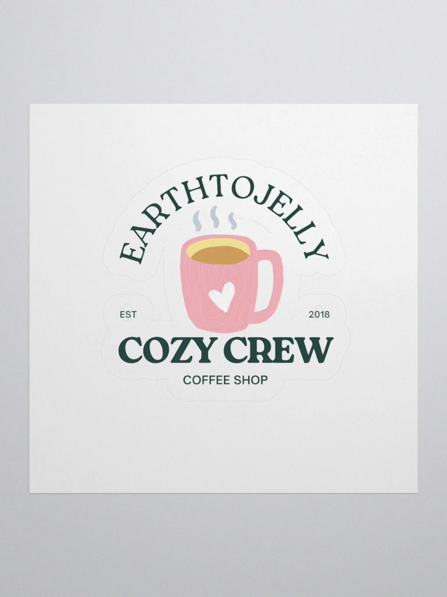 Cozy Crew Coffee Shop Sticker product image (1)