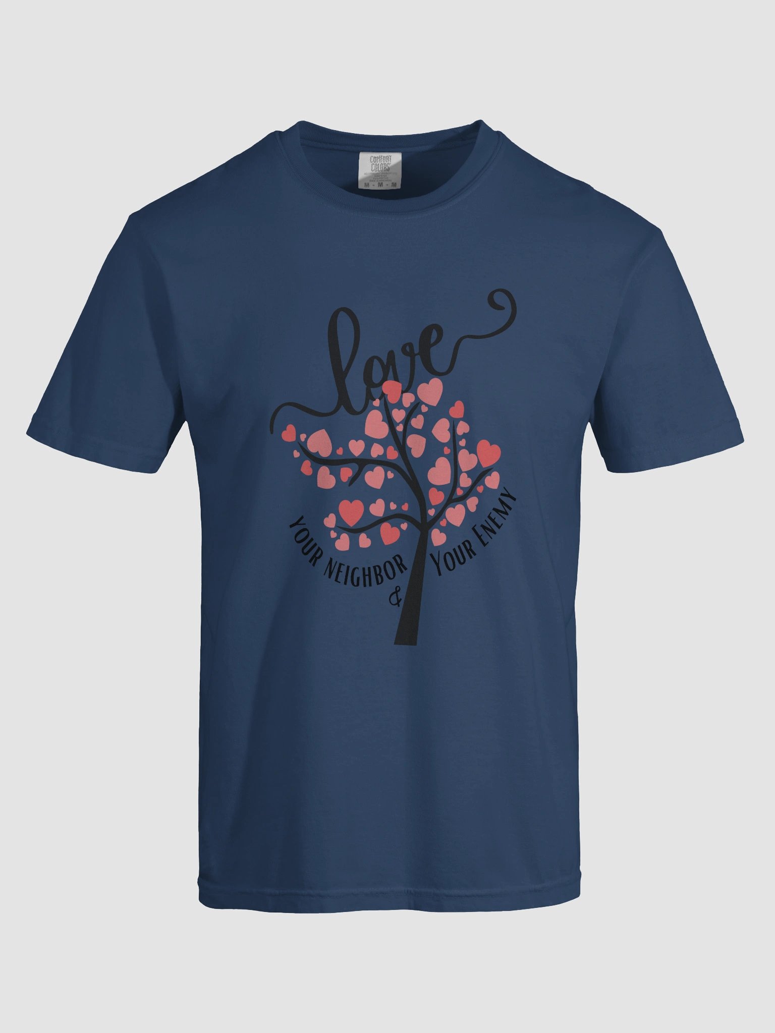 Love Your Neighbor and Your Enemy Heavyweight T-Shirt product image (7)