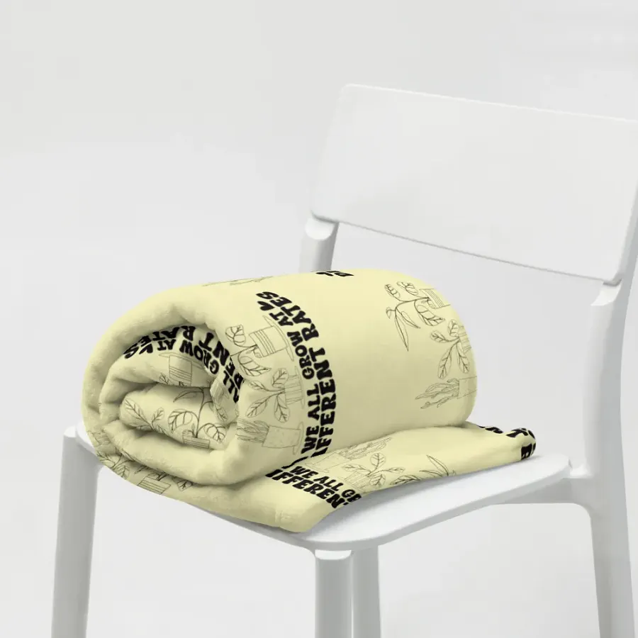 We All Grow At Different Rates Blanket product image (7)