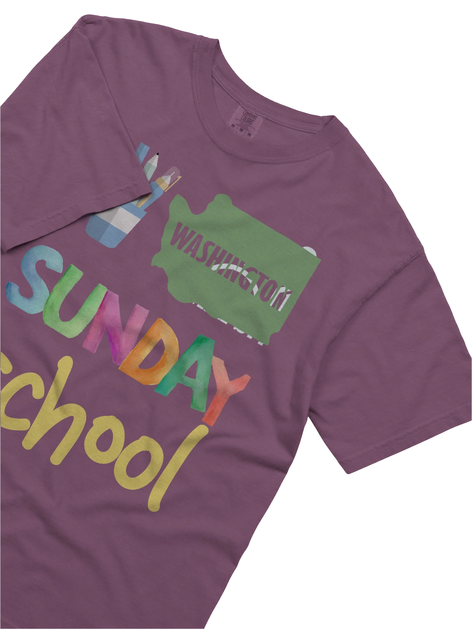 WASHINGTON Sunday School Comfort Colors Tee product image (5)
