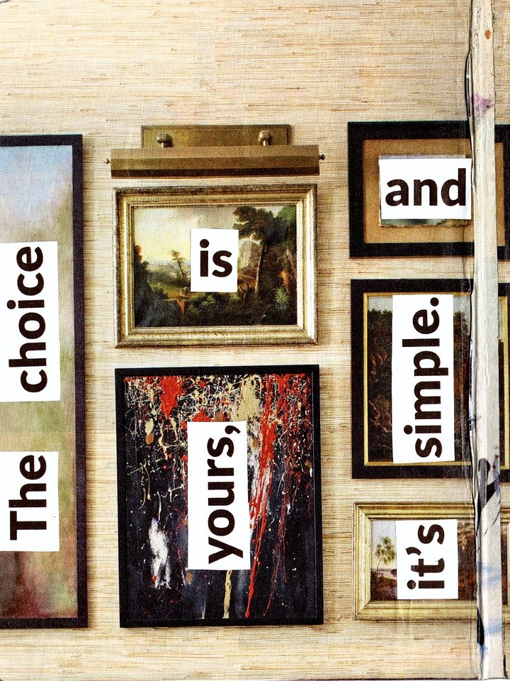 WORK HARD & BE NICE TO PEOPLE — collage print product image (2)