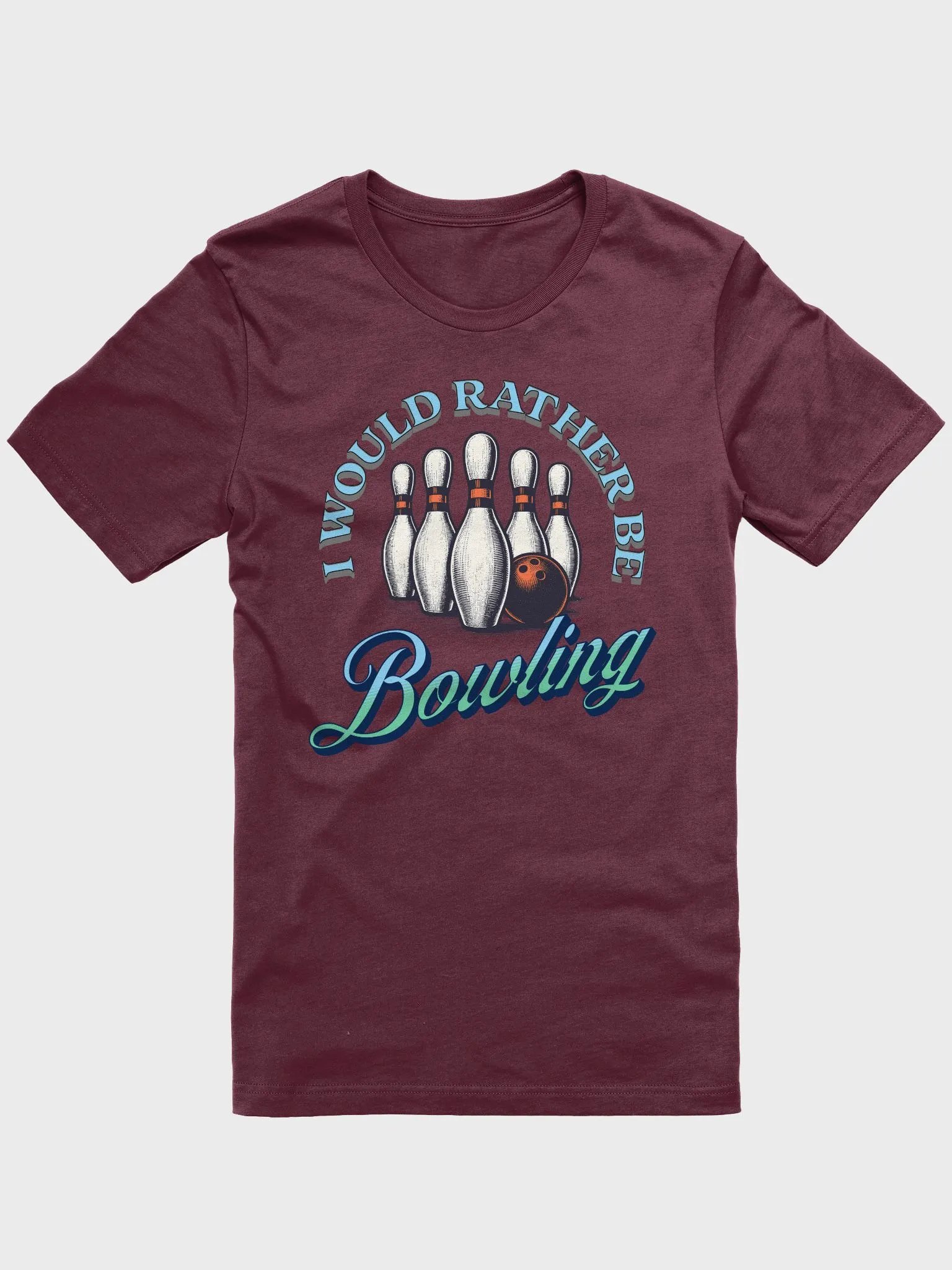 I Would Rather Be Bowling Vintage Graphic Tee product image (1)