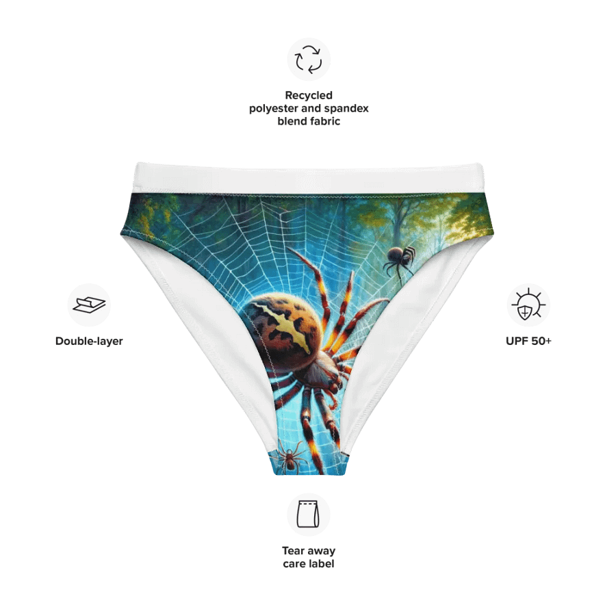 Arachnid Dreams High-Waisted Bikini Bottoms product image (9)