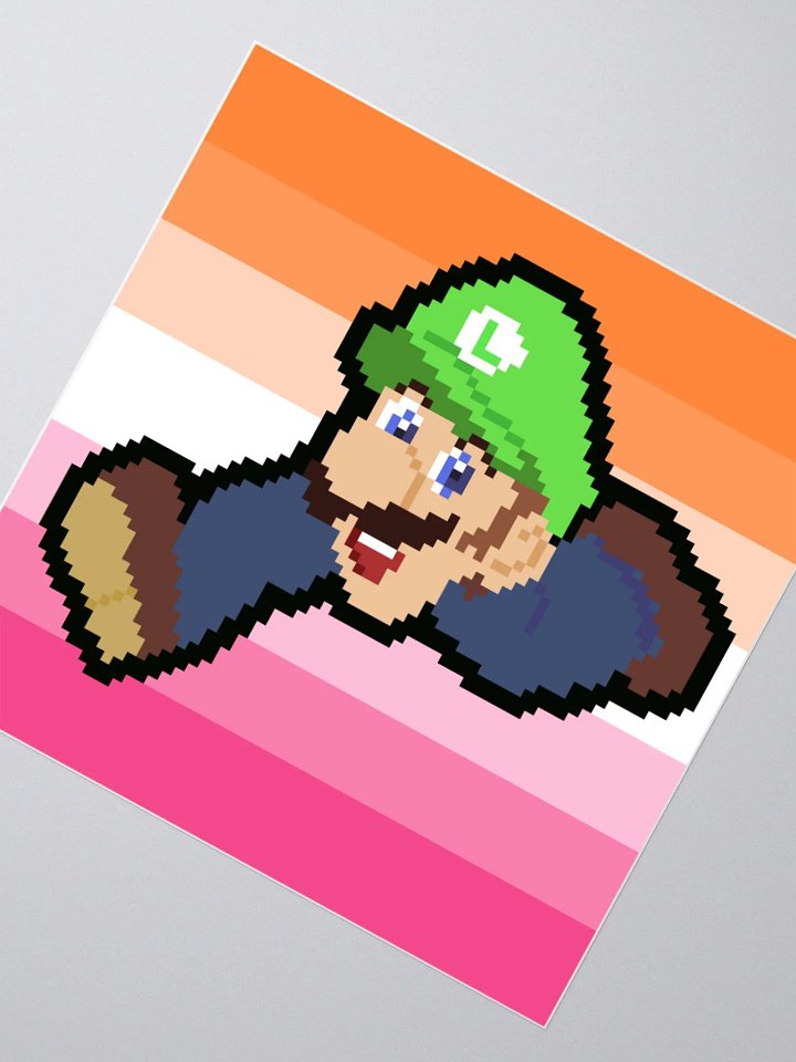 Lesbian Luigi /// Sticker product image (5)