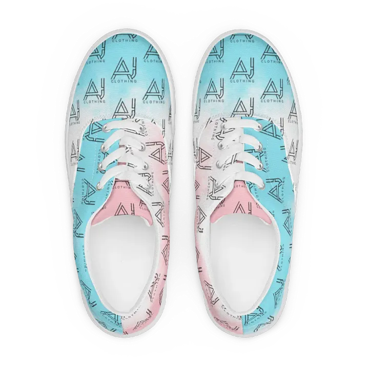 Women's Blue Pink Lace up Shoes product image (1)