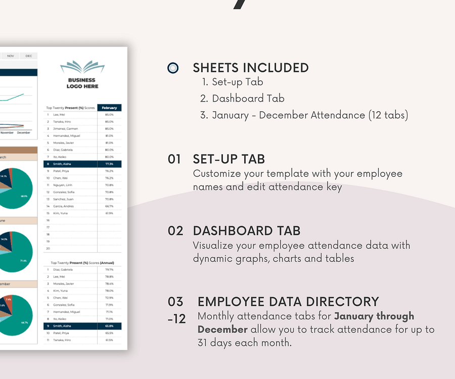 Employee Attendance Tracker & Dashboard product image (3)