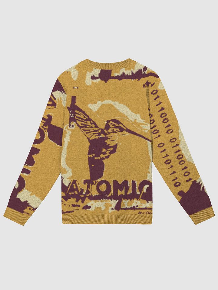 Atomic Hummingbird - Mustard | Custom Knitted Crewneck Sweater - Classic Fit product image (7)