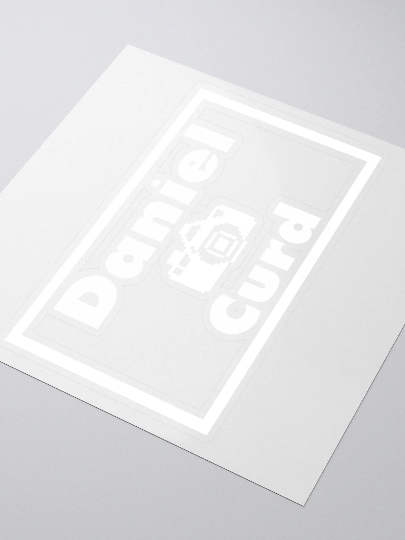 Daniel Curd Productions White Sticker product image (3)