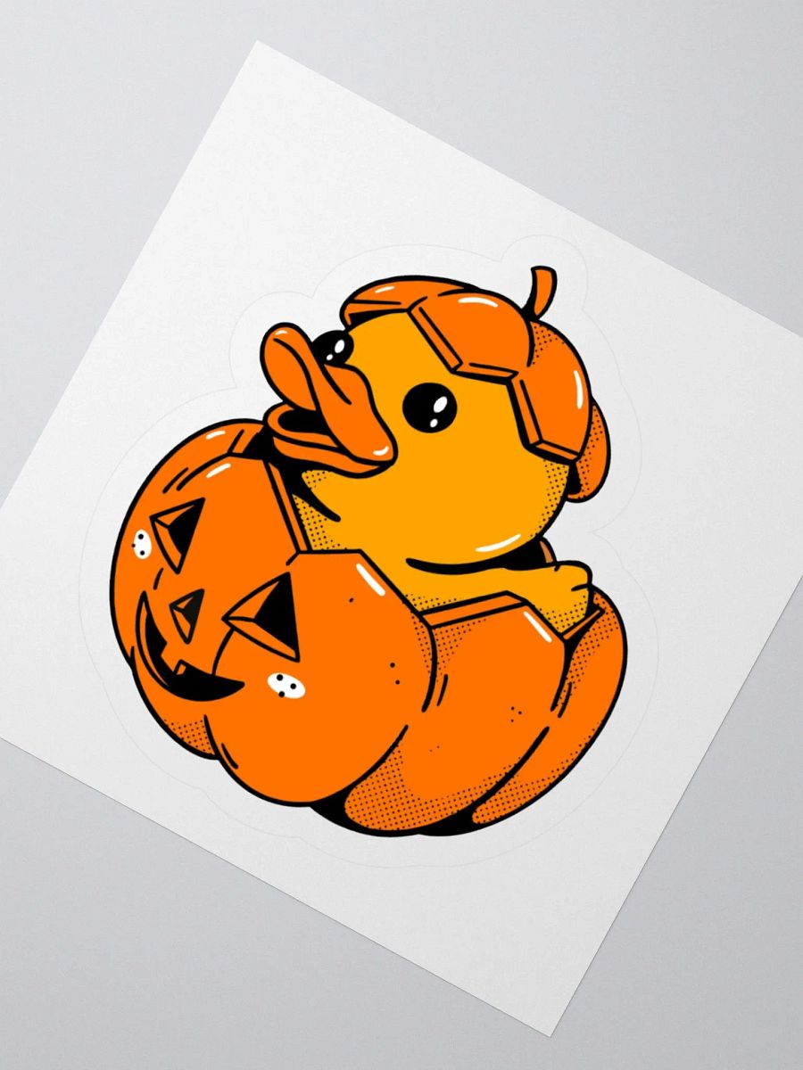 Rubber Duck Pumpkin Halloween Sticker product image (2)